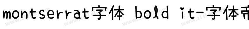 montserrat字体 bold it字体转换